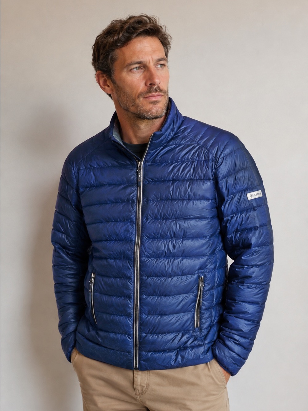 LERROS Between-Season Jacket in Dark Blue Down Insulated XL